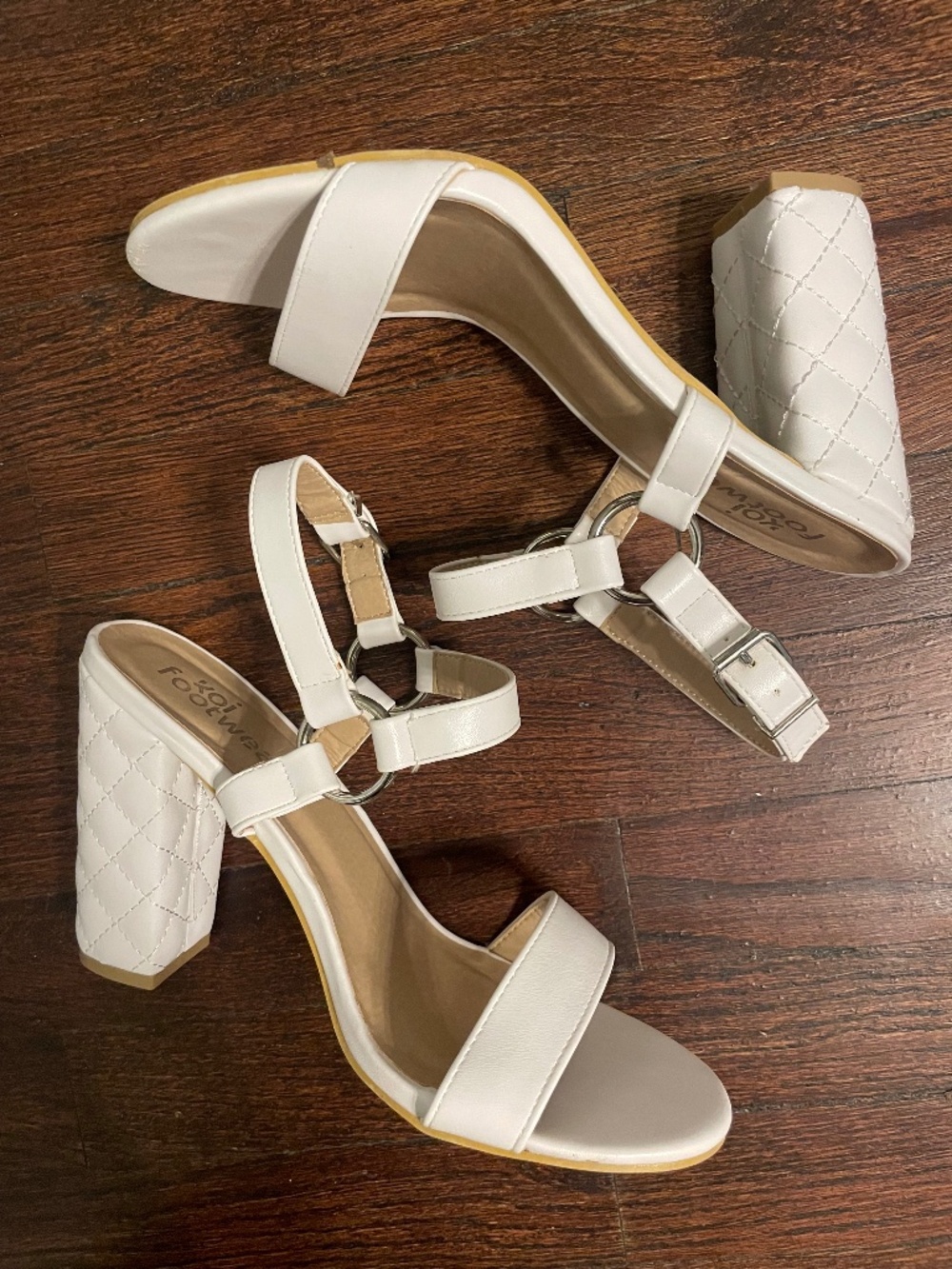 Koi Footwear Aya Diamond Stitched Heels